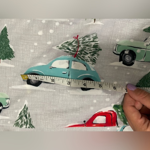 Bundle of Festive Polar Bear and Car Print Fabric 4 way stretch - Picture 6 of 8